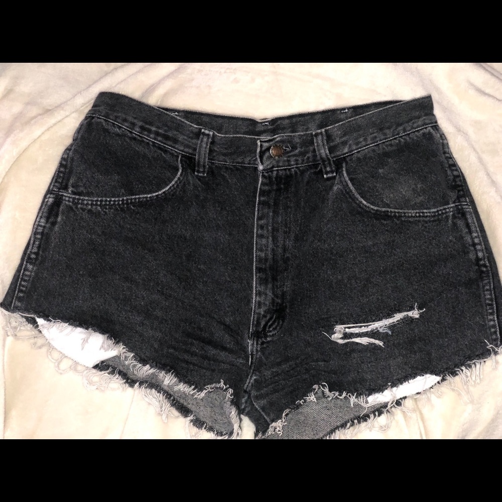 Route 66 vintage denim cut off shorts.